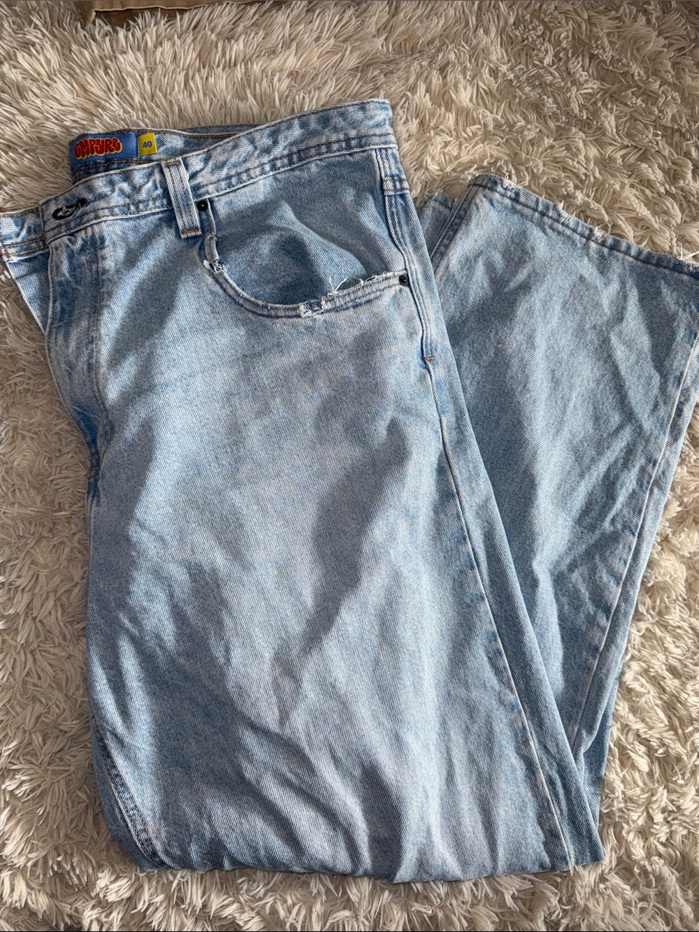 Empyre Light Blue Relaxed Men's Jeans